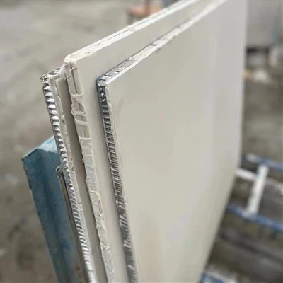 Weißer Marmor-Verbund-Aluminium-Waben